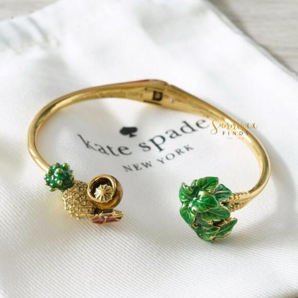 Kate Spade Hawaii Exclusive Open Hinged Cuff Bracelet - Picture 3 of 4